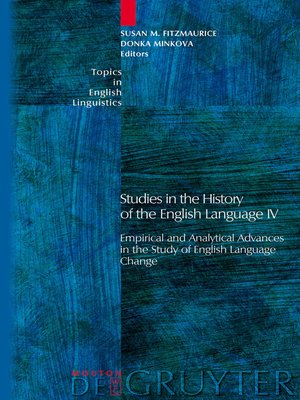 cover image of Studies in the History of the English Language IV